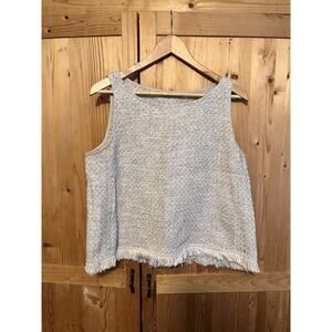 M.M LaFleur The Flaca Cotton Boucle Tank Top Size L